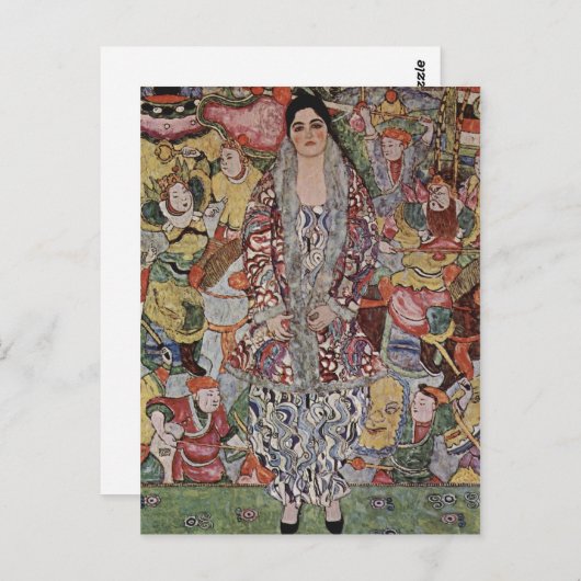 Klimt, Gustav Portr?t der Friederike Maria Beer 19 Postkarte (Vorne/Hinten)