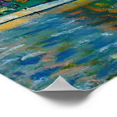 Klimt "Häuser bei Unterach am Attersee" Poster (Ecke)