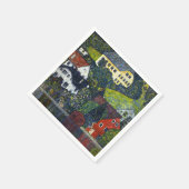 Klimt Houses at Unterach am Attersee Landschaft Serviette (Ecke)