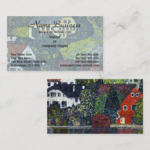 Klimt Houses at Unterach am Attersee Landschaft Visitenkarte