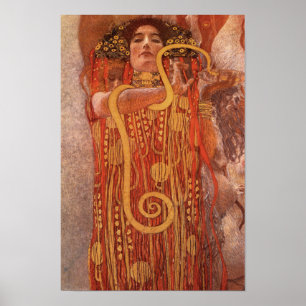 Klimt Hygieia Kunst, Dichtung und Musik Poster