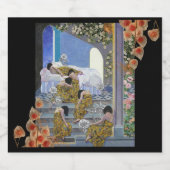 Klimt-Inspired Surreal Collage Bierflaschenetikett (Einzelnes Label)