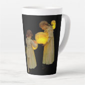 Klimt-Inspired Surreal Collage Milchtasse (Rechte Ecke)