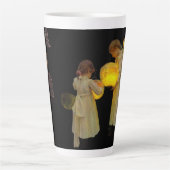 Klimt-Inspired Surreal Collage Milchtasse (Vorderseite)