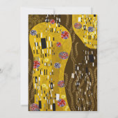Klimt Inspiriert Jugendstil-Chic Kiss Wedding Einladung (Rückseite)