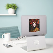 Klimt Inspiriert Königin Goddess Aufkleber (Laptop auf Schreibtisch)
