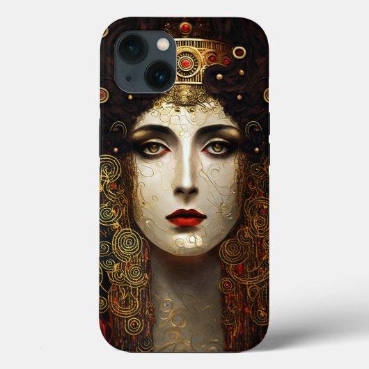 Klimt Inspiriert Königin Goddess Case-Mate iPhone Hülle (Rückseite)