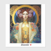 Klimt Inspiriert Königin Goddess Fantasy Art Aufkleber (Blatt)
