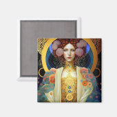 Klimt Inspiriert Königin Goddess Fantasy Art Magnet (Vorderseite/Rückseite)