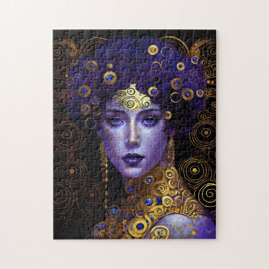 Klimt Inspiriert Königin Goddess Jigsaw Puzzle (Vertikal)