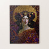 Klimt Inspiriert Königin Goddess Jigsaw Puzzle (Vertikal)