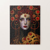Klimt Inspiriert Königin Goddess Puzzle (Vertikal)