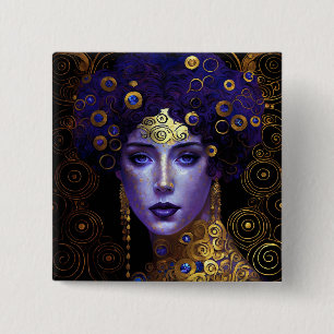 Klimt Inspiriert Queen Goddess Button