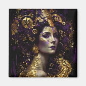 Klimt Inspiriert Queen Goddess Magnet (Vorne)