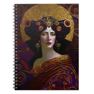 Klimt Inspiriert Queen Goddess Notebook Notizblock