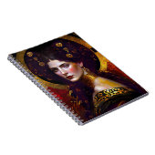 Klimt Inspiriert Queen Goddess Notebook Notizblock (Rechte Seite)