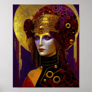 Klimt Inspiriert Queen Goddess Poster