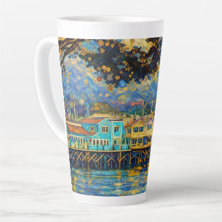 Klimt-inspirierte Golden Monterey Harbour Träume Milchtasse