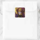 Klimt Inspirierte Queen Goddess Square Sticker (Tasche)