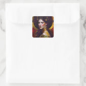 Klimt Inspirierte Queen Goddess Square Sticker (Tasche)