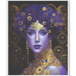 Klimt Inspirierte Queen Goddess Sticker