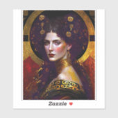 Klimt Inspirierte Queen Goddess Sticker (Blatt)