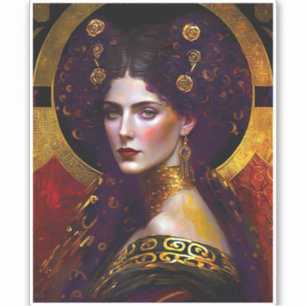 Klimt Inspirierte Queen Goddess Sticker
