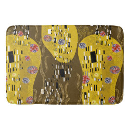 Klimt Inspiriertes Goldenes Muster Jugendstil Badematte