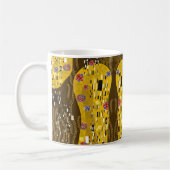 Klimt Inspiriertes Goldenes Muster Jugendstil Kaffeetasse (Links)