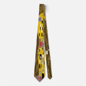 Klimt Inspiriertes Goldenes Muster Jugendstil Krawatte (Vorderseite)