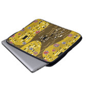 Klimt Inspiriertes Goldenes Muster Jugendstil Laptopschutzhülle (Vorne Knopf)