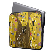Klimt Inspiriertes Goldenes Muster Jugendstil Laptopschutzhülle (Vorderseite Links)