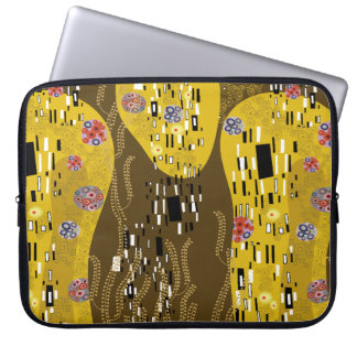 Klimt Inspiriertes Goldenes Muster Jugendstil Laptopschutzhülle