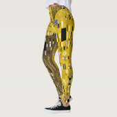 Klimt Inspiriertes Goldenes Muster Jugendstil Leggings (Links)