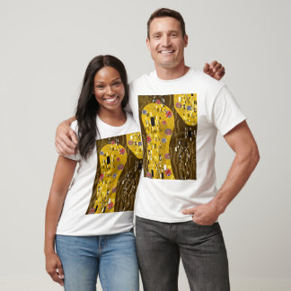 Klimt Inspiriertes Goldenes Muster Jugendstil T-Shirt