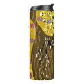 Klimt Inspiriertes Goldenes Muster Jugendstil Thermosbecher (Nach links gedreht)