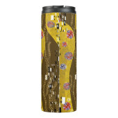Klimt Inspiriertes Goldenes Muster Jugendstil Thermosbecher (Rückseite)