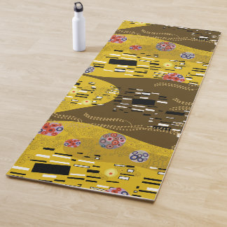 Klimt Inspiriertes Goldenes Muster Jugendstil Yogamatte