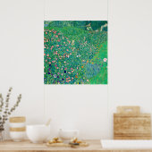 Klimt Italienische Landschaft Restauriertes Bild f Poster (Küche)