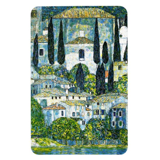 Klimt - Kirche in Cassone Magnet (Vertikal)