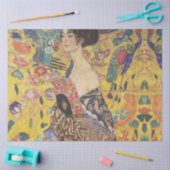 Klimt Lady mit Fan Decoupage Papier (Basteln)
