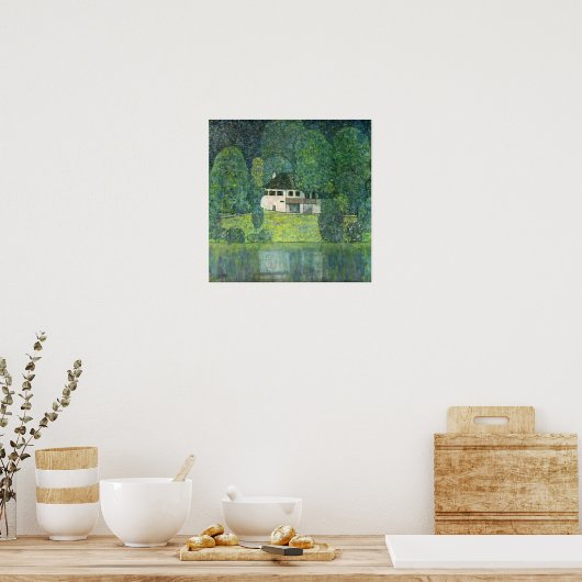 Klimt - Litzlberg Am Attersee 1915 Poster (Küche)
