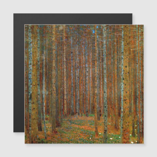 Klimt - Magnetkarte für den Kiefernwald in Tannenw (Vorne/Hinten)