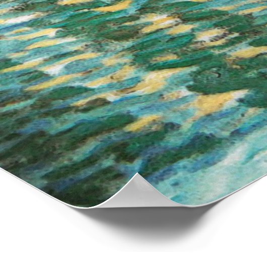 Klimt "Malcesine am Gardasee" Poster (Ecke)