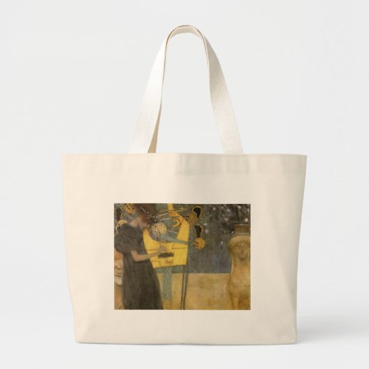 Klimt ~ Musik Jumbo Stoffbeutel (Vorne)