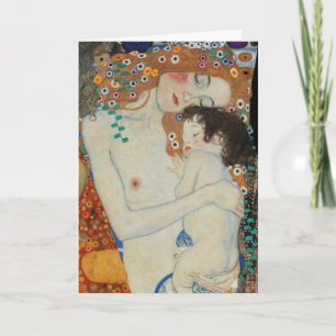Klimt, Mutter und Kind Karte