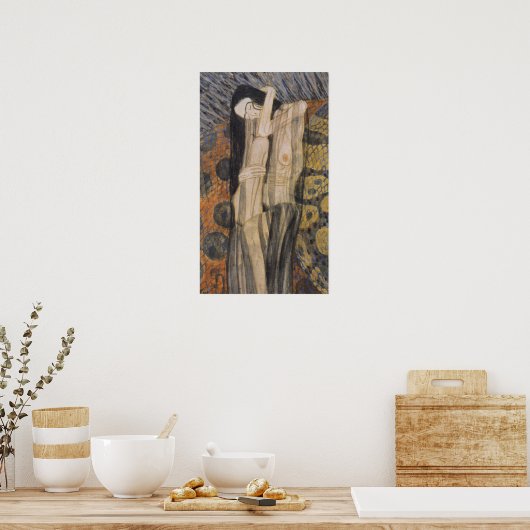 Klimt - Nagender Kummer Poster (Küche)