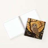 Klimt Owl Notebook Sketchbook Journal Notizblock (Innenseite)