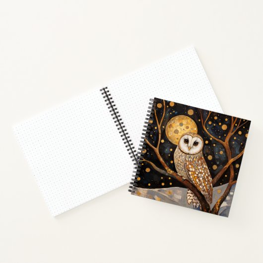 Klimt Owl Notebook/Sketchbook Notizblock (Innenseite)