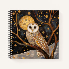 Klimt Owl Notebook/Sketchbook Notizblock
